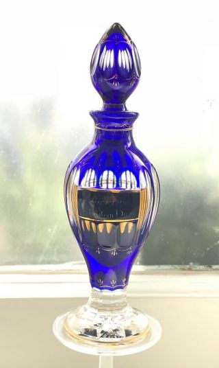 Vintage Diorama Dior Baccarat Perfume Ltd Ed Museum Piece Crystal Bottle Signed