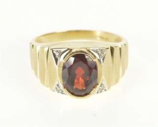 10k Garnet Diamond Men 