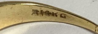 Antique 14k Gold Fashion Heavy Size 9 Designer Ring 3.  8 Grams (Fine Jewelry) 4