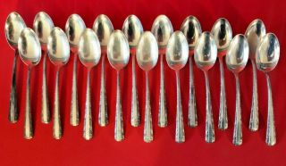 18 Towle Candlelight Sterling Silver Spoons 6 " No Monogram - 459 Grams