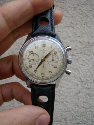 Vintage Lemania 105 Military Chronograph Cal 1270 1950’s Steel Watch Serviced 5