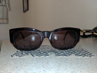 Vtg Gianni Versace Medusa sunglasses Very RARE SWAROVSKI CRYSTALS 4