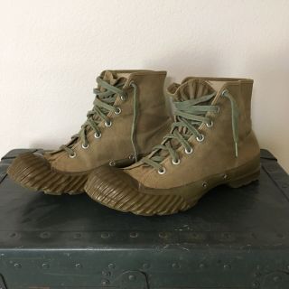 Vtg 50s Jc Higgins Military Hi Top Sneakers Converse Bosey Boot Size 9 - Mens