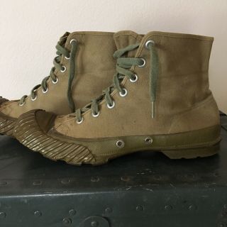 Vtg 50s JC Higgins Military Hi Top Sneakers Converse Bosey Boot Size 9 - Mens 3