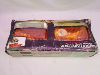 Vintage Nos Mean Mother Amber Rectangular Fog Light Kit Model Mc41d