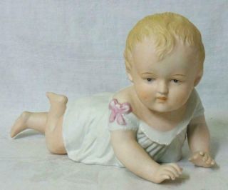 German Bisque Numbered Porcelain Piano Baby Doll