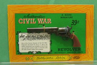 Marx Miniature Guns Collector Series: Civil War Revolver (colt Navy?)