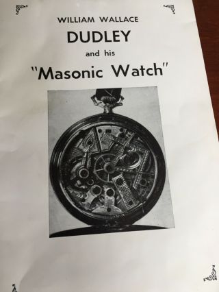 dudley watch model 1 14kt chain and book signed by author 4