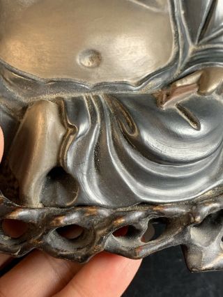 Antique Chinese lacquer figure of Buddha 19/20th Century Signed FOOCHOW福州 6