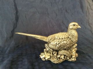 Country Artists Sterling Silver Pheasant Figurine