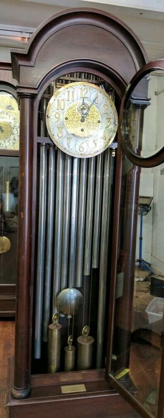 Waltham 9 Tube Grandfather Clock Rare Fully 1921 Antique