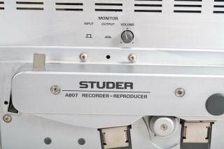 Studer A807 Recorder - Reel - to - Reel Tape Player - Rare 4th head 1/4 Tape 11