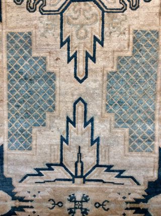 Rare Ako Dantsu Japanese Carpet,  1880 - 1920s U92 5