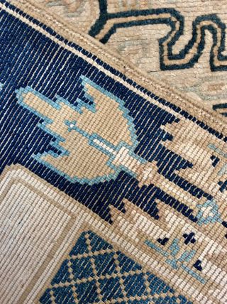 Rare Ako Dantsu Japanese Carpet,  1880 - 1920s U92 6