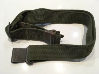 Wwii Type Us M1 Garand Od Canvas Rifle Sling Od Vietnam Era Dated 1964