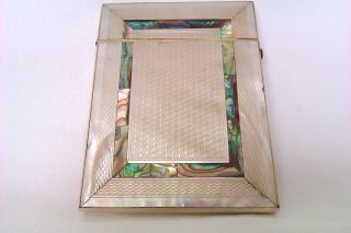 Extremely Rare Solid Silver Mother Of Pearl & Abalone Victorian Card Case c1888 7