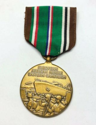Ww2 Us Europe - Africa - Middle East Theater Campaign Medal Ribbon Bar,  Army,  Military