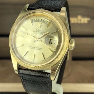 1974 Vintage Rare Rolex Day Date 1811 Solid 18k Yellow Gold Spanish Date 4