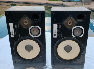 Vintage JBL L100 CENTURY Speakers Pair w/ Foam Grills 2