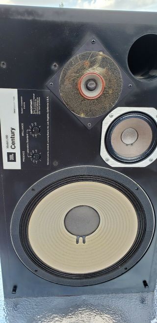 Vintage JBL L100 CENTURY Speakers Pair w/ Foam Grills 6