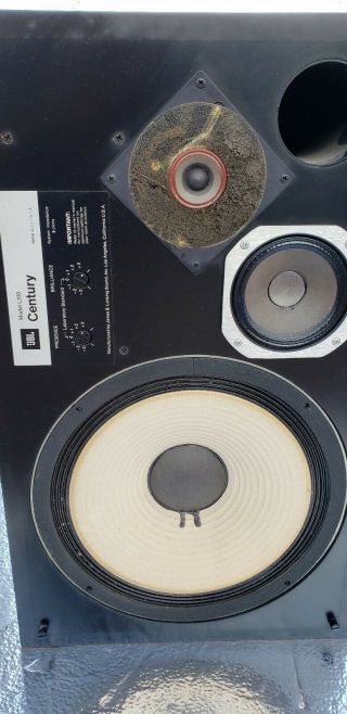 Vintage JBL L100 CENTURY Speakers Pair w/ Foam Grills 7
