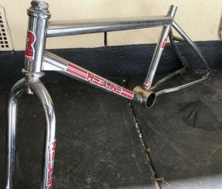 Redline Mx2 Vintage 1980’s Chrome 4130 Bmx Frame Hotdog Stamp