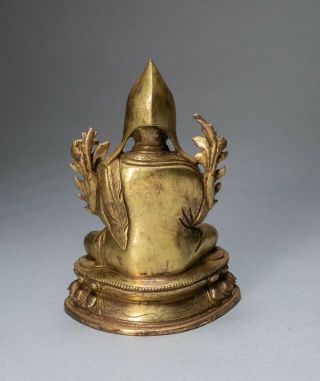 Chinese Antique/Vintage Sino - Tibetan Gilt Bronze Buddha 3