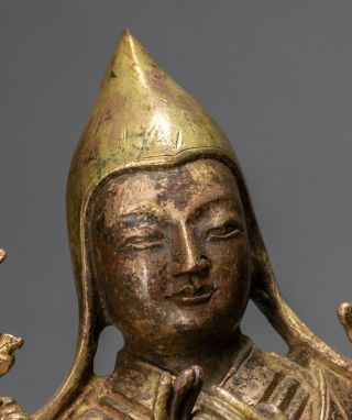 Chinese Antique/Vintage Sino - Tibetan Gilt Bronze Buddha 6