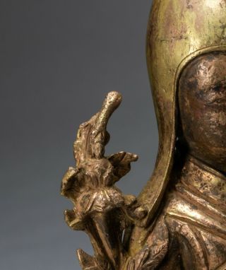 Chinese Antique/Vintage Sino - Tibetan Gilt Bronze Buddha 8