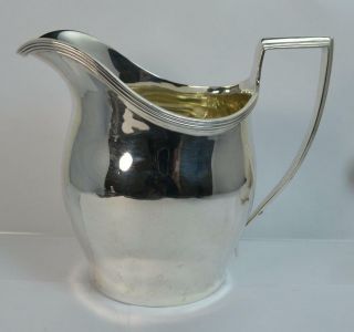 1923 Georgian Design Solid Silver Cream Or Milk Helmet Jug