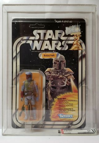 1979 Vintage Kenner Star Wars 21 Back - B Boba Fett Afa 70 Ex,  11779589