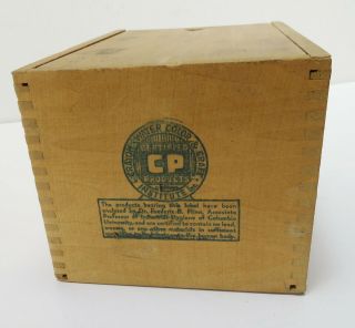 Vintage Dovetailed Wood Box of Classroom Chalk Hygieia Forsyte 3
