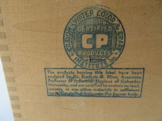 Vintage Dovetailed Wood Box of Classroom Chalk Hygieia Forsyte 4