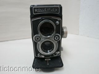 VINTAGE ROLLEI ROLLEIFLEX TLR CAMERA CARL ZEISS TESSAR LENS 1:3.  5 f=75mm 2