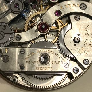 PATEK PHILLIPE Private Label Pocket Watch Movement & Dial circa 1885 - STUNNING 5