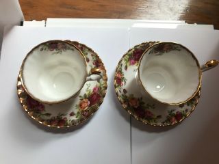 Antique Gorgeous Bone China Cup and Saucer 2
