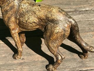 Vintage Hubley German Shepherd Door Stop Cast Iron 3