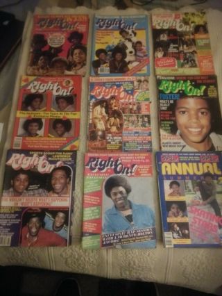 Right On Magazines Vintage Rare From 1972 To 1990 33 From 70,  S