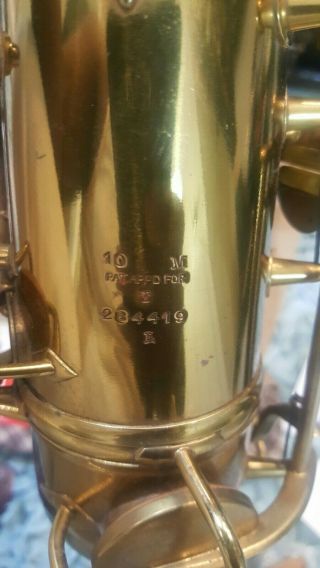 Vintage 1938 Conn 10m Naked Lady Tenor Saxophone Transitional M284xxx
