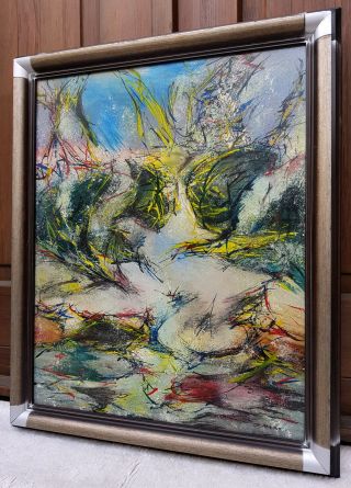ZAO WOU KI 趙無極 signed oil painting Zhao Wuji Chinese France abstract Zhào Wújí 5