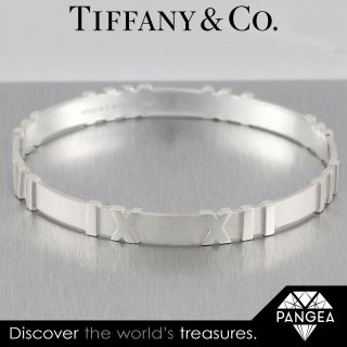 Tiffany & Co.  Sterling Silver Atlas Bangle Bracelet Italy 6 "