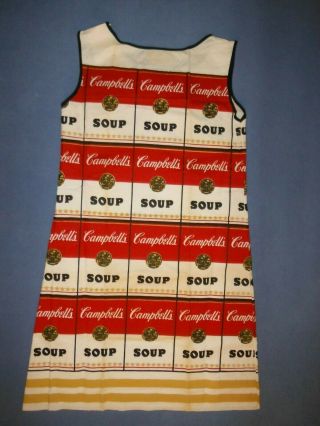 Andy Warhol 1960 ' s Campbell ' s Souper Dress With Insert Papers. 2