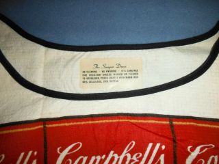 Andy Warhol 1960 ' s Campbell ' s Souper Dress With Insert Papers. 3