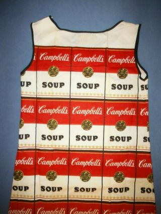 Andy Warhol 1960 ' s Campbell ' s Souper Dress With Insert Papers. 6