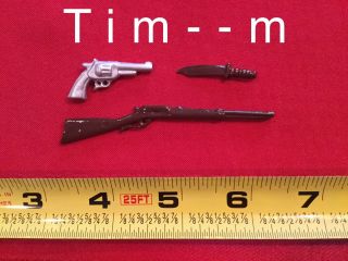 Custom Rifle Knife And Pistol For The Hartland 800 Series Figures