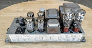 Vintage Leslie Tube " 5881 X 4 " Amplifier From Model 46w Cabinet.  Look.  Read.  Nr