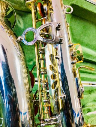Julius Keilwerth Sx90R Silver & Gold Alto Saxophone RARE $5900.  00 10