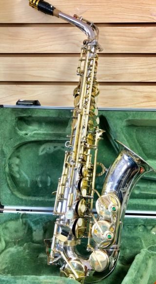 Julius Keilwerth Sx90r Silver & Gold Alto Saxophone Rare $5900.  00