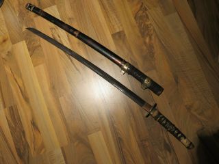 Tachi Antique Big Meiji Samurai Sword Katana Arrow Japanees Edo Hamon Japanees