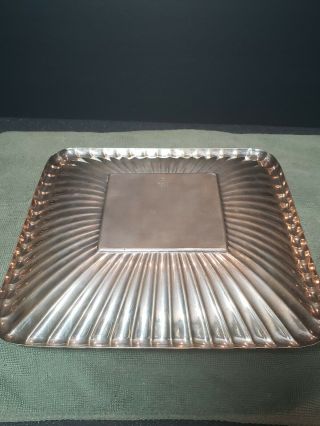 Vintage Sterling Silver Reed Barton Tray 8 1/2 Inches 13.  7 Ounces Scrap? Ruffled 6